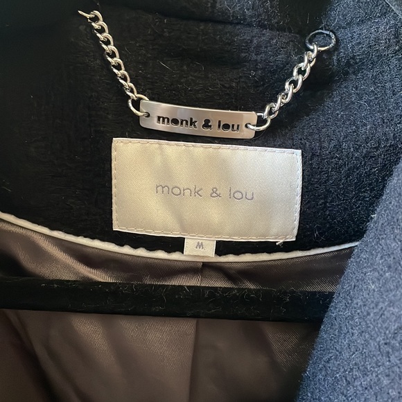 100% wool Monk and Lou pea coat - Picture 2 of 2